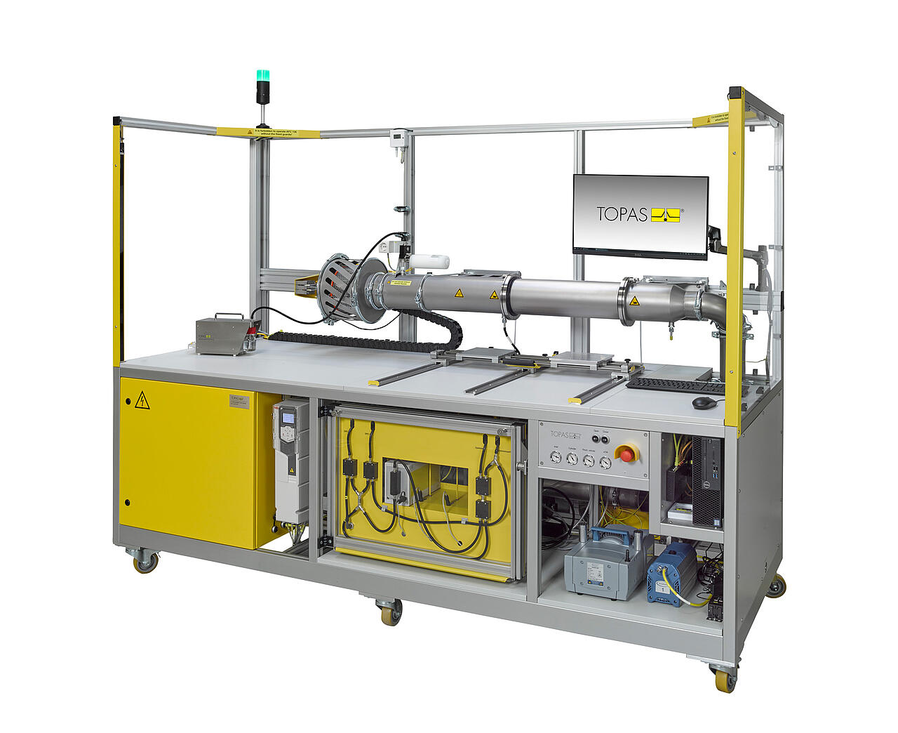 AFC 136 Filter-Element-Pr&uuml;fstand vor wei&szlig;em Hintergrund