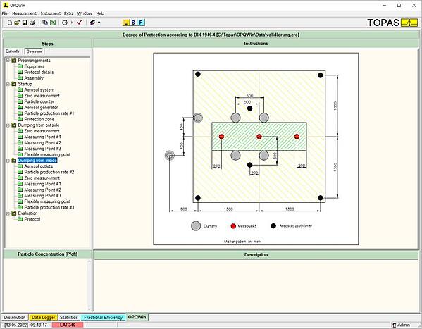 Software zur Schutzgradmessung OPQWin