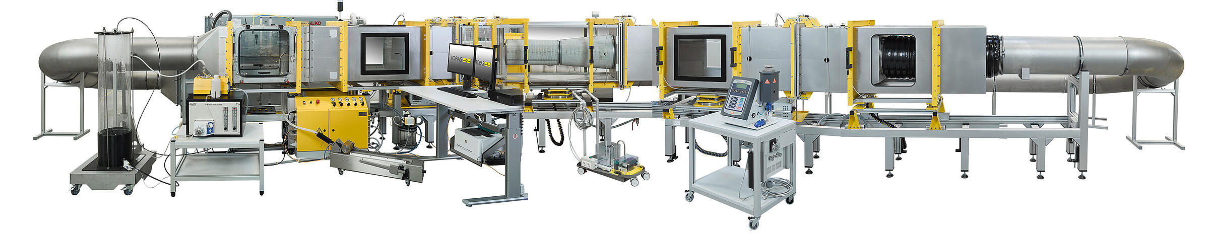 Gas-Turbinen-Filter Pr&uuml;fstand GTS 114, Vorderansicht