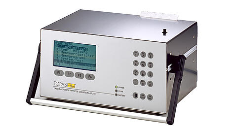 Laser Aerosol Partikelzähler LAP 340, Vorderseite