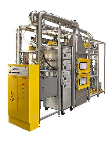 FCT 113 Brennstoffzellen Ansaugluftfilter Pr&uuml;fstand, Vorderansicht