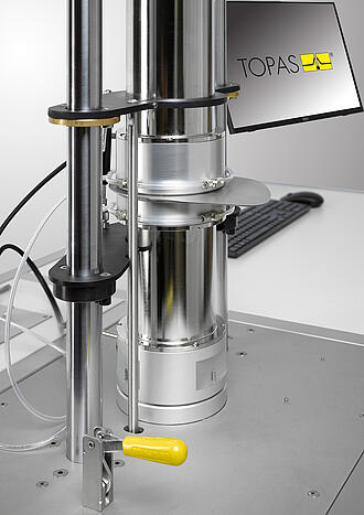 Filtermedien-Pr&uuml;fstand MBP 116, Detail Filterhalter